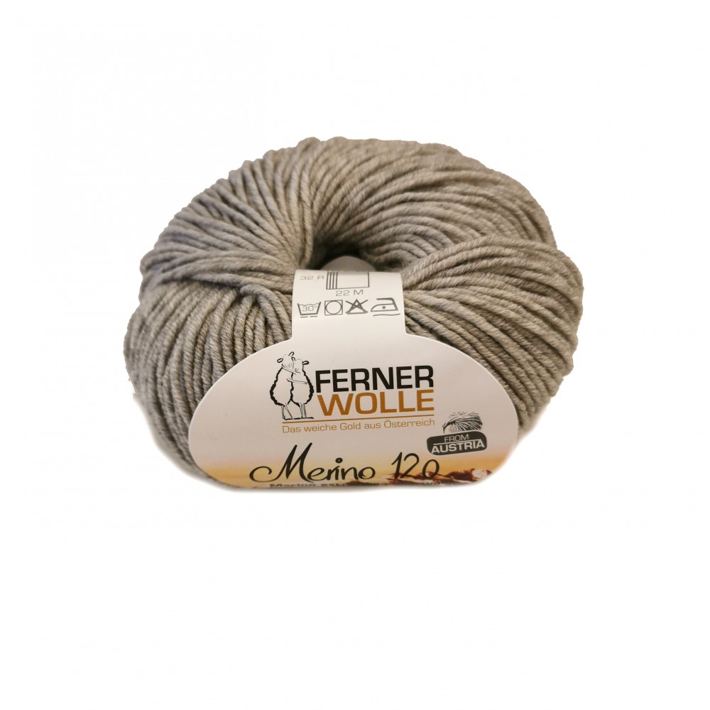 Ferner Merino 120 - 492 hellgrau mélange