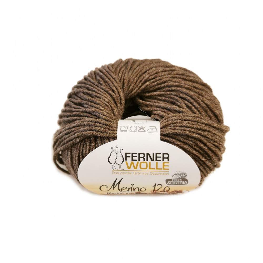 Ferner Merino 120 - 499 mittelbraun mélange