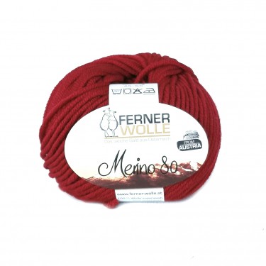 Ferner Merino 80 - 321 kirschrot Ferner Merino 80 - 321 kirschrot