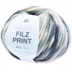 Rico Creative Filz Print 007 grau