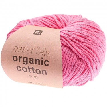 Rico essentials Organic Cotton aran 007 Pink