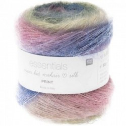 Rico essentials super kid mohair silk PRINT 008 Retro