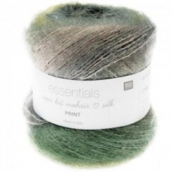 Rico essentials super kid mohair silk PRINT 010 Wald