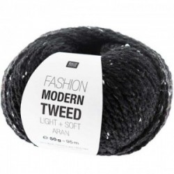 Rico Modern Tweed 010 Schwarz