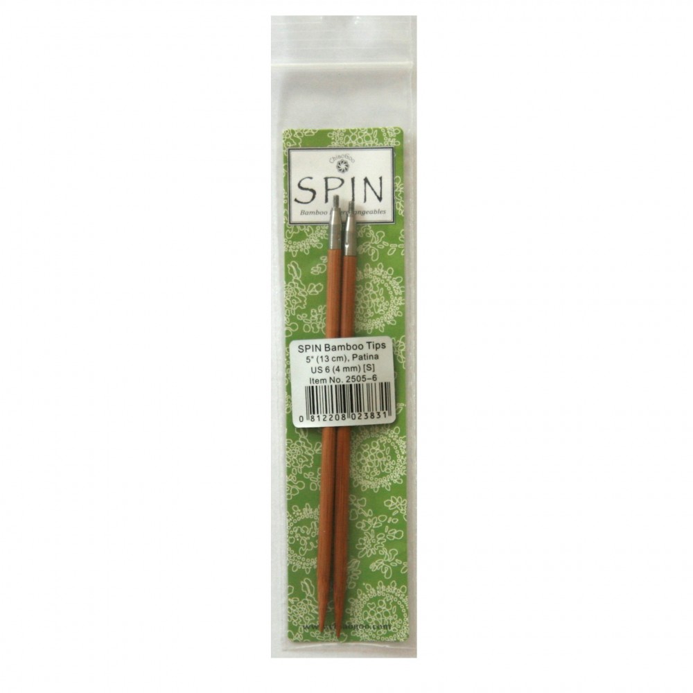 ChiaoGoo Spin Bamboo Tips 4.0 mm (13 cm) [S]
