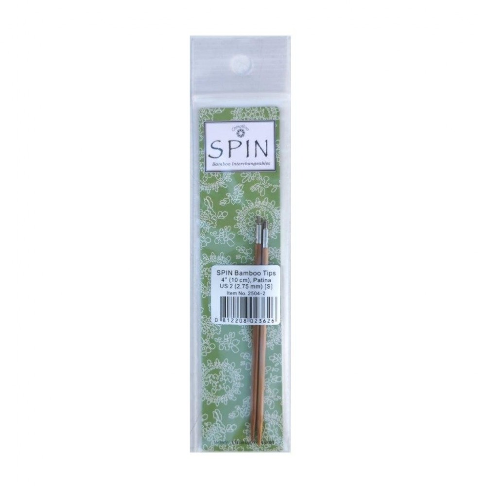 ChiaoGoo Spin Bamboo Tips 2.75 mm (10 cm) [S]