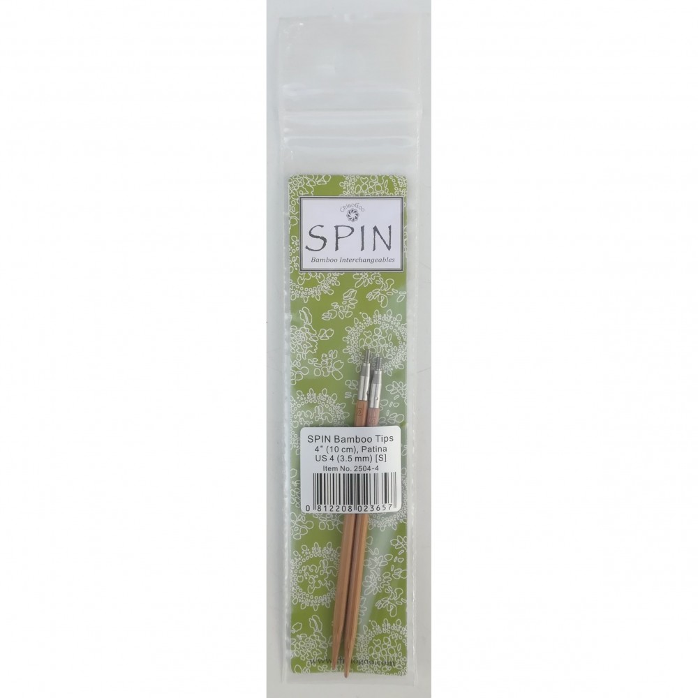 ChiaoGoo Spin Bamboo Tips 3.5 mm (10 cm) [S]