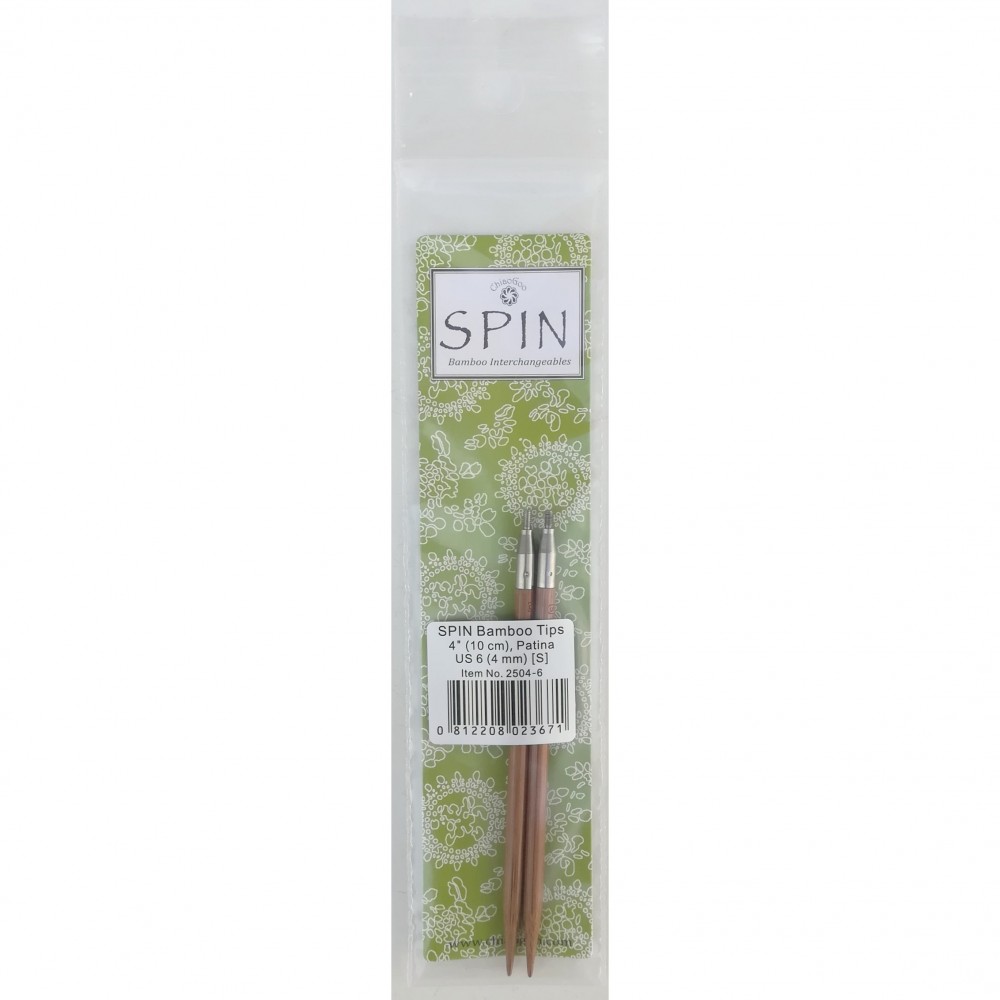 ChiaoGoo Spin Bamboo Tips 4.0 mm (10 cm) [S]