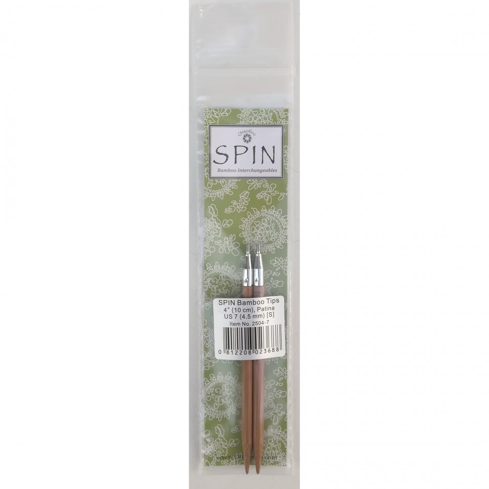 ChiaoGoo Spin Bamboo Tips 4.5 mm (10 cm) [S]