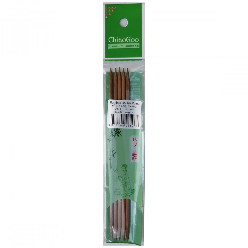 ChiaoGoo Premium Bamboo 3.5 mm (15 cm) Nadelspiel