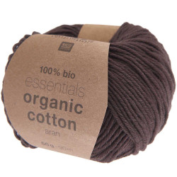 Rico essentials Organic Cotton aran 026 Schokolade