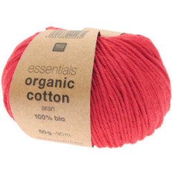 Rico essentials Organic Cotton aran 028 erdbeer