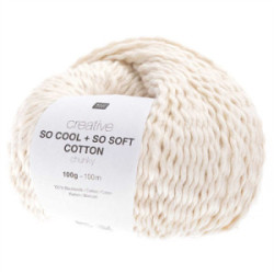 Rico creative so cool + so soft Cotton Chunky 001 creme