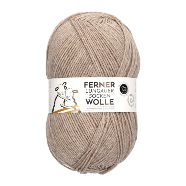 Ferner Lungauer Sockenwolle 6fach uni 24 - beige Ferner Lungauer Sockenwolle 6fach uni 24 - beige