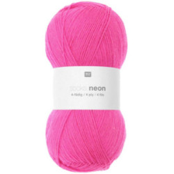 Rico Socks Neon 4-fädig 002 pink