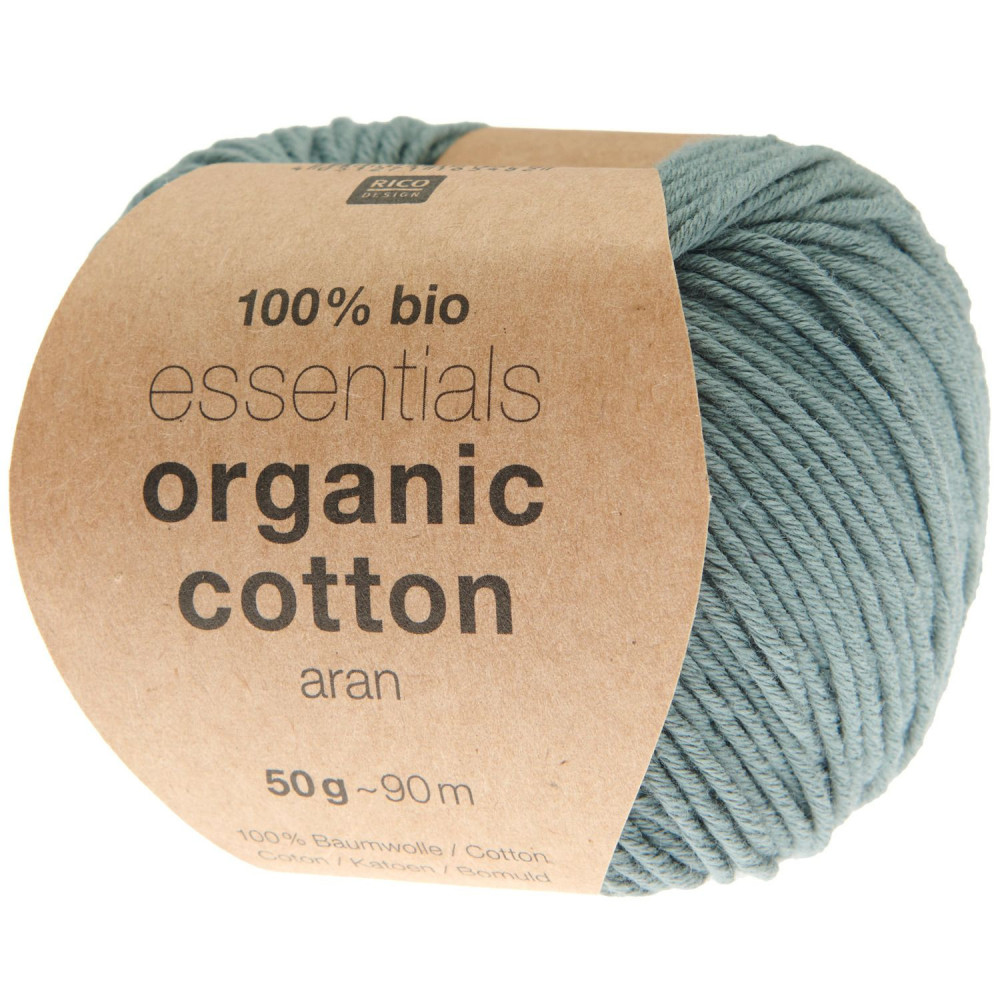 Rico essentials Organic Cotton aran 036 petrol