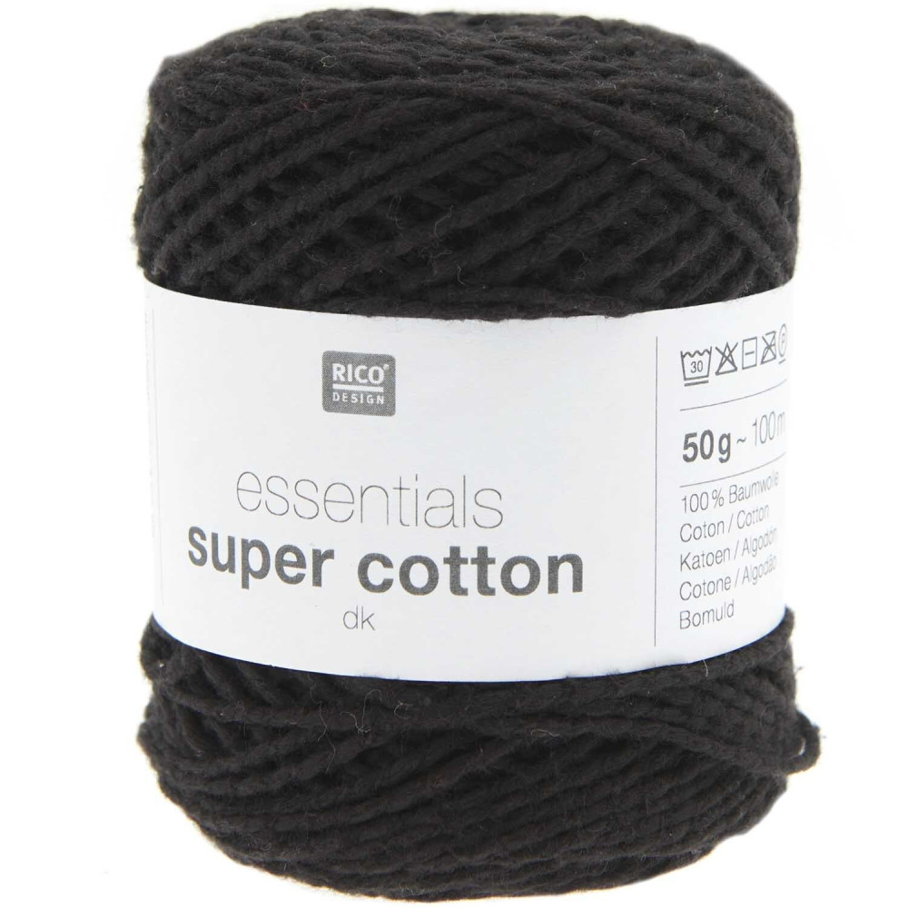 Rico essentials Super Cotton dk 022 Schwarz