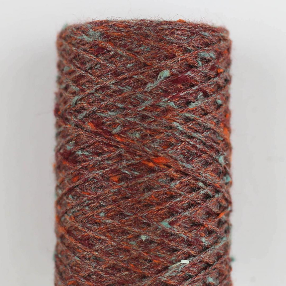 BC Garn Tussah Tweed 009 rost-aqua-mix