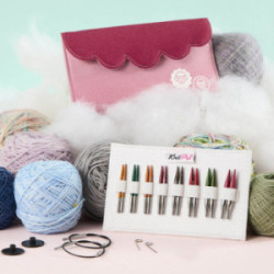 KnitPro Nadelset Deluxe Dreamz (13 cm) im Stoffetui