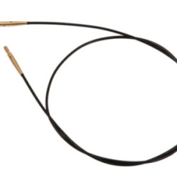 KnitPro Nadelseil 40 cm schwarz/gold