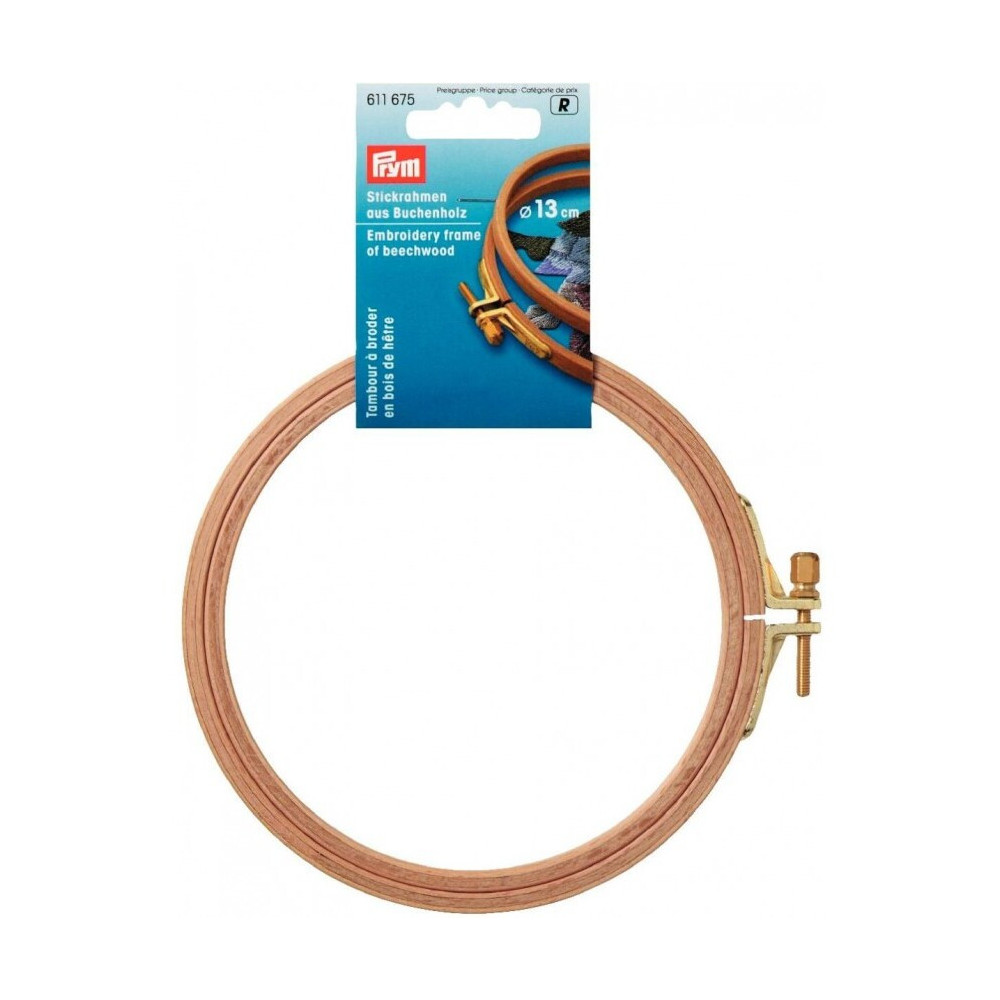Prym Stickrahmen aus Buchenholz 13 cm Durchmesser