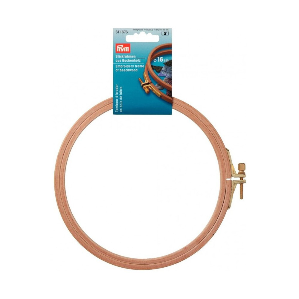 Prym Stickrahmen aus Buchenholz 16 cm Durchmesser