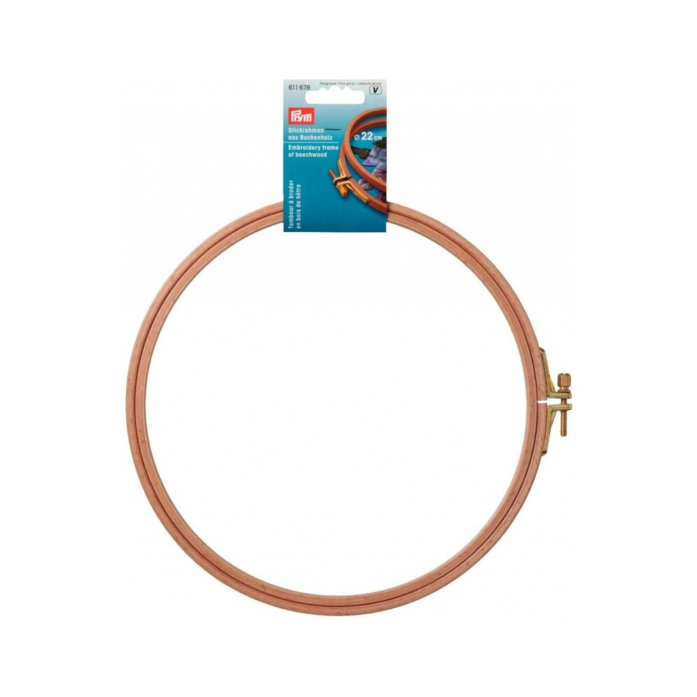 Prym Stickrahmen aus Buchenholz 22 cm Durchmesser