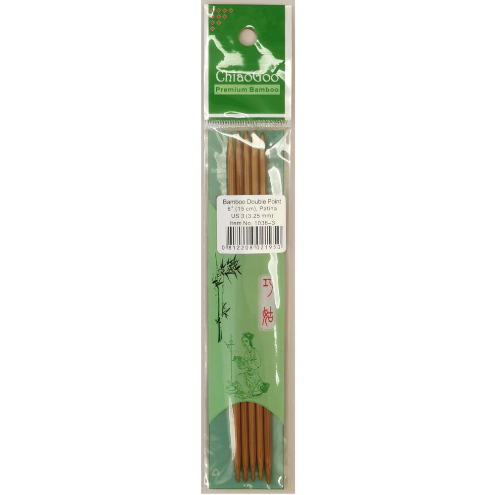 ChiaoGoo Premium Bamboo 3.25 mm (15 cm) Nadelspiel