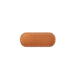 Muud Gemma Mini - Taschenboden aus Leder. Farbe Whisky