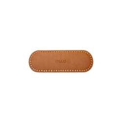 Muud Taschenboden aus Leder. Farbe Whisky