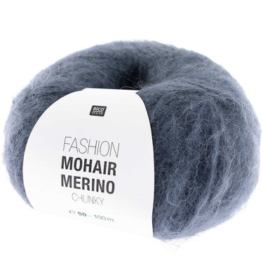 Rico Fashion Mohair Merino Chunky 007 blau
