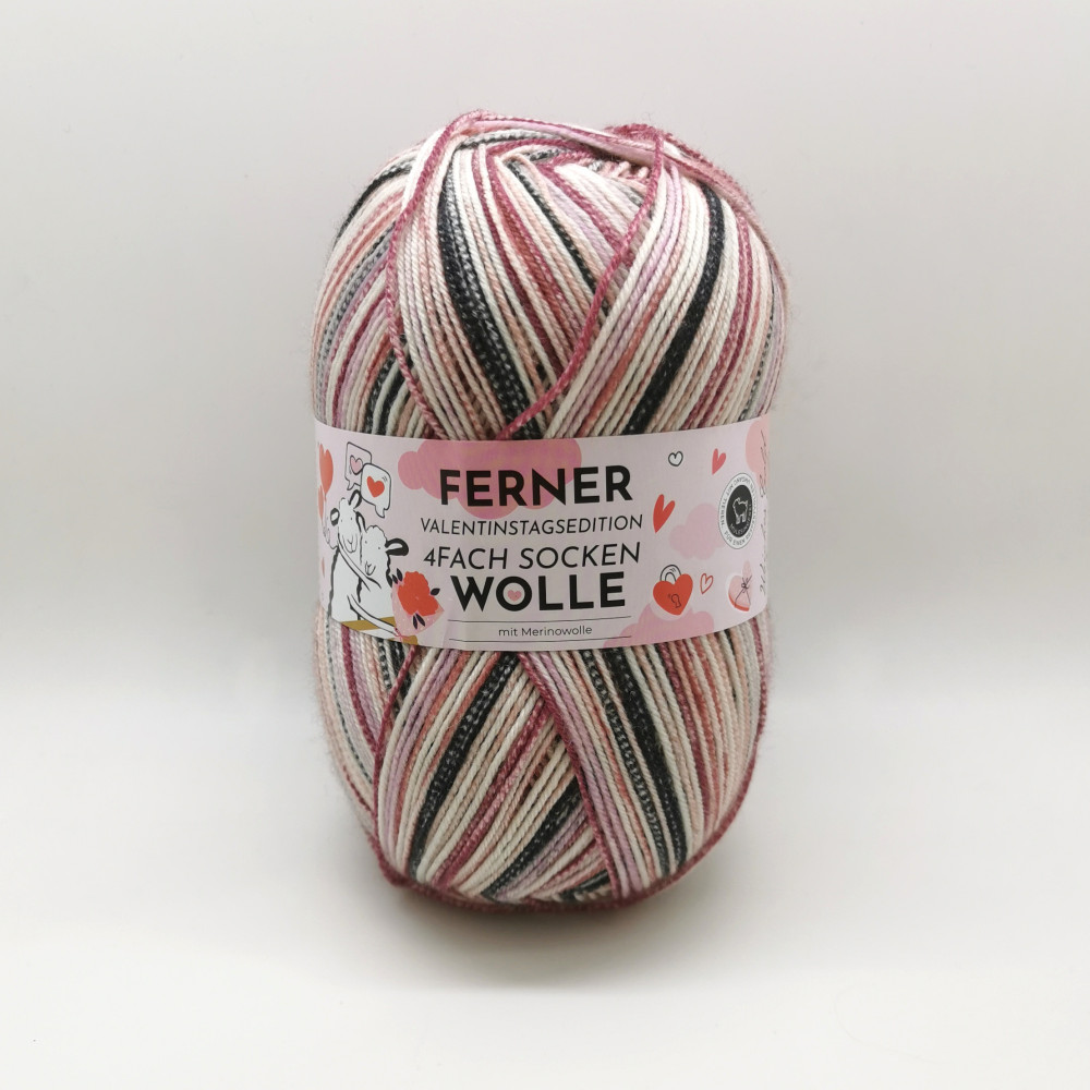 Ferner Valentinstagsedition 4fach Sockenwolle 14.02.2025