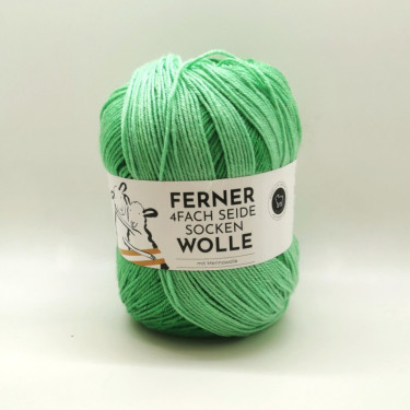 Ferner 4fach Seide Sockenwolle 836-25 Hellgrün-Töne