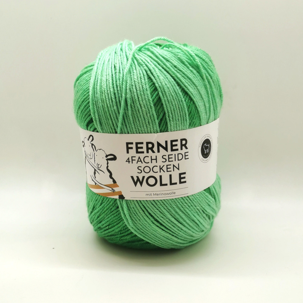 Ferner 4fach Seide Sockenwolle 836-25 Hellgrün-Töne