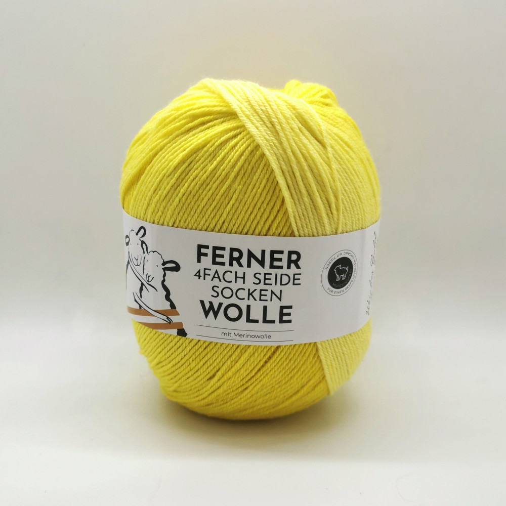 Ferner 4fach Seide Sockenwolle 837-25 Gelbtöne