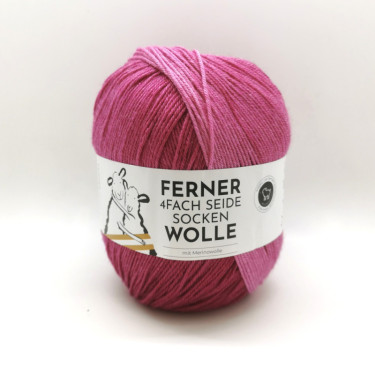 Ferner 4fach Seide Sockenwolle 839-25 Magenta-Töne