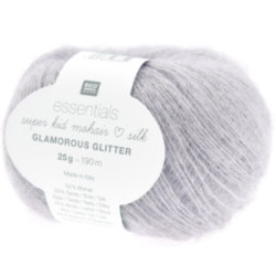 Rico essentials super kid mohair silk Glamorous Glitter 009 lavendel
