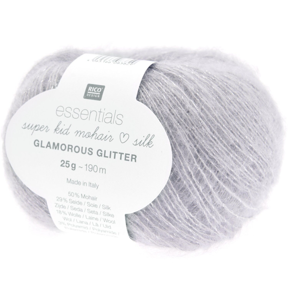Rico essentials super kid mohair silk Glamorous Glitter 009 lavendel