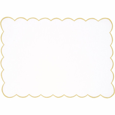 Rico Platzset eckig mit Goldrand