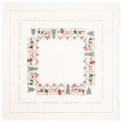 Rico Stickpackung Weihnachtsmarkt - Tischdecke - gezählter Kreuzstich