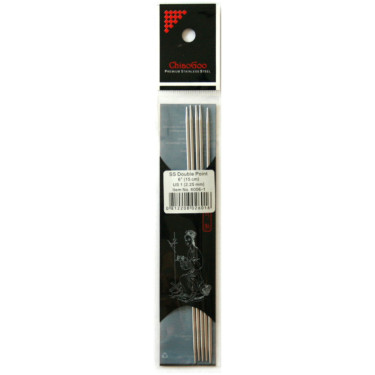 ChiaoGoo Premium Stainless Steel 2.25 mm (15 cm) Nadelspiel