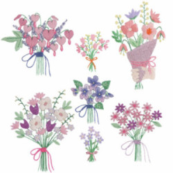 Rico Stick and Stitch Packung Blumensträuße XL