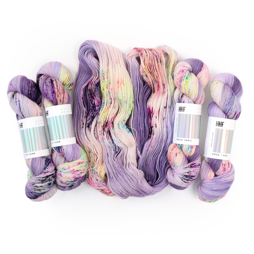 Hedgehog Fibres Sock Yarn Rain on Violets