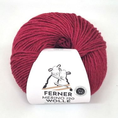 Ferner Merino 120 - 460 kirschrot mélange