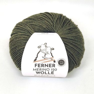 Ferner Merino 120 - 472 oliv mélange
