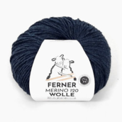 Ferner Merino 120 - 473 anthrazitblau mélange