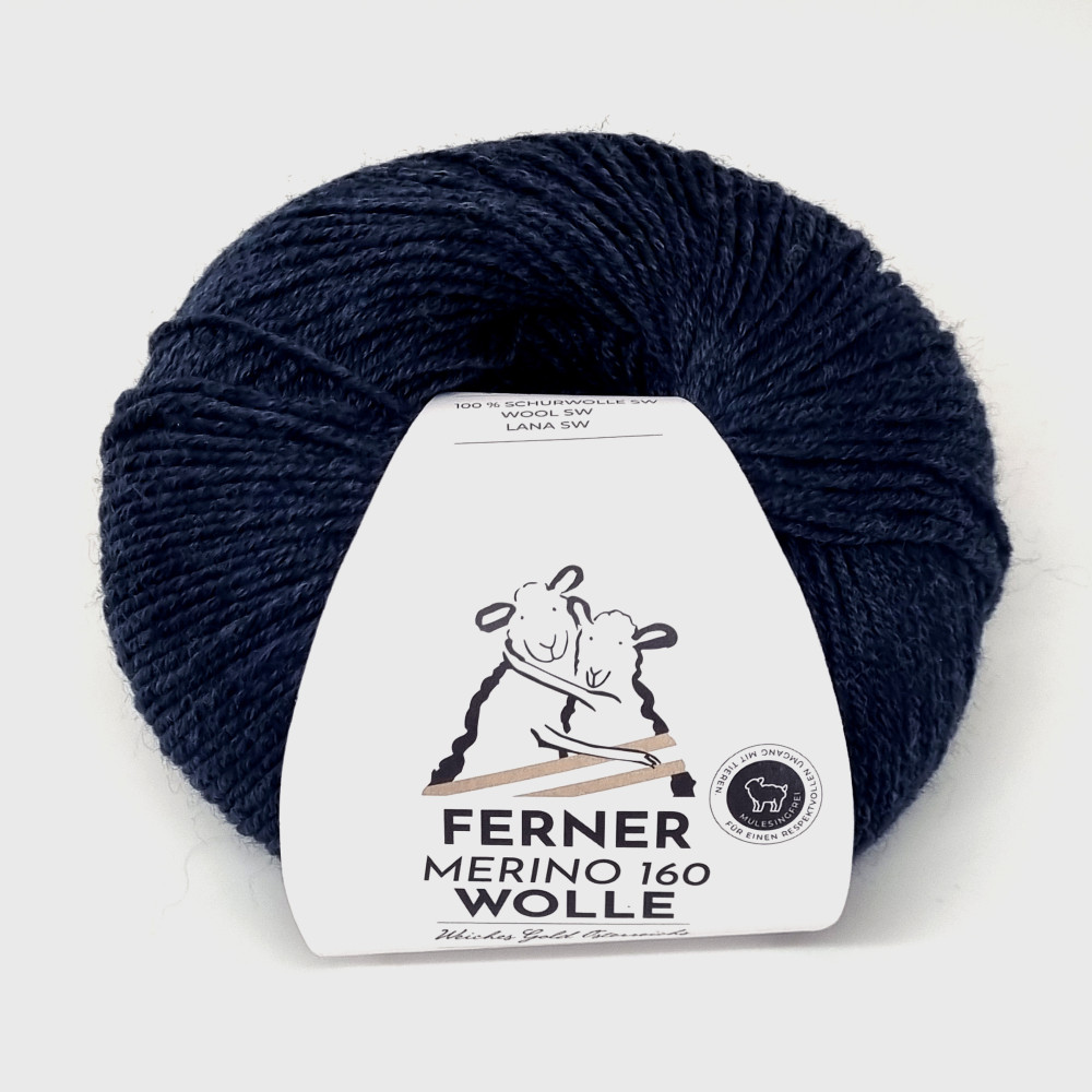 Ferner Merino 160 - 473 anthrazitblau mélange