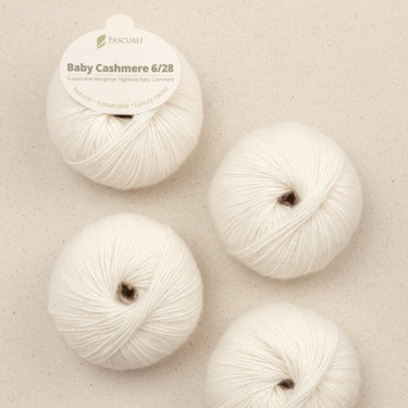 Pascuali Baby Cashmere 6/28 54 Wollweiß