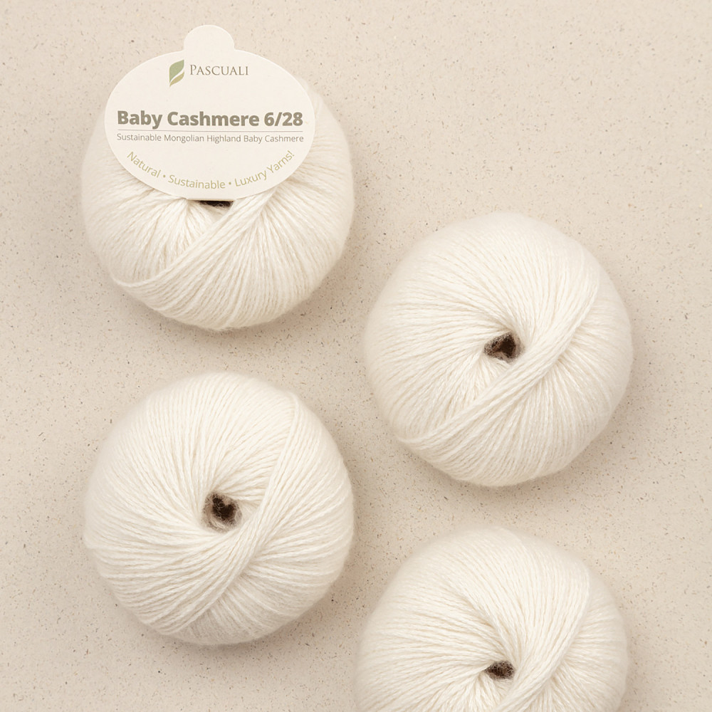 Pascuali Baby Cashmere 6/28 54 Wollweiß