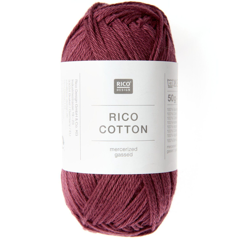 Rico Cotton 210 bordeaux